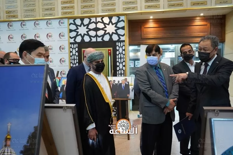 مدار الساعة,مناسبات أردنية,الملك عبدالله الثاني,المكتبة الوطنية,عيد الاستقلال