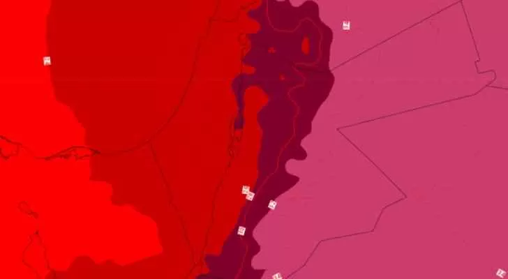 مدار الساعة,الطقس في الأردن اليوم,طقس الأردن,طقس العرب,طقس العرب الاردن,درجات الحرارة,البحر الميت