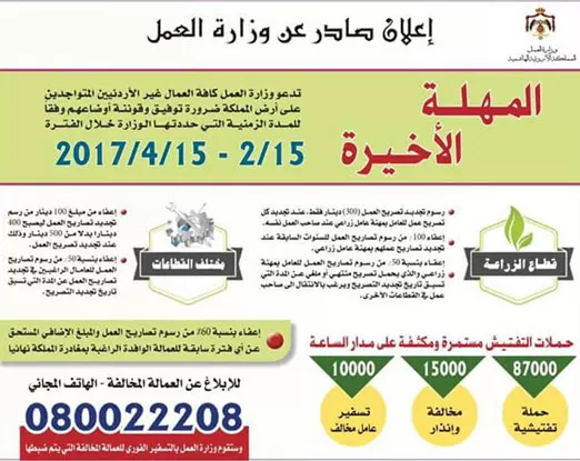 مدار الساعة,أخبار الأردن,اخبار الاردن,وزارة العمل